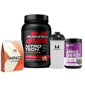 Nitro Tech 100% Gold + Creatina Myprotein 250g + Amino Energy ON