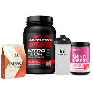 Nitro Tech 100% Gold + Creatina Myprotein 250g + Amino Energy ON